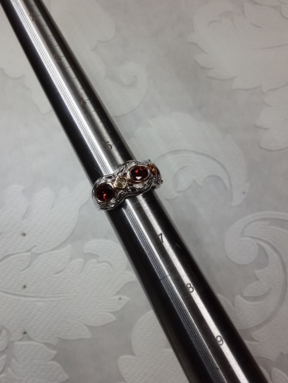 925 multi gemstone ring. - Picture 4 of 4